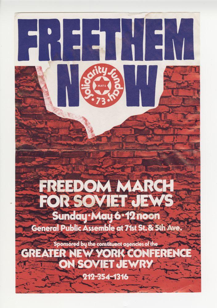 Freedom march for Soviet Jews, May 6, 1973